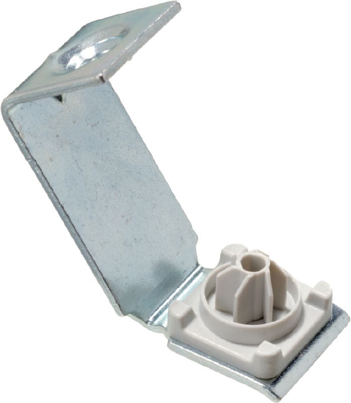 X-EHS M MX Ophængningsclips til gevindstang Ophængningsclips med metalgevindstang til lette elektriske/mekaniske installationer i lofter og til brug samme med båndede søm