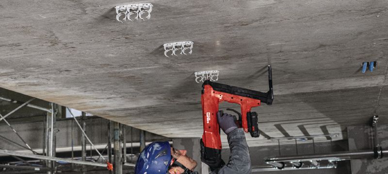 X-FC MX multi-clip Justerbar rørklemme, optimeret til båndede søm og kompatibel med en bred vifte af fastgørelsesmetoder, grundmaterialer og rørdiametre Arbejdsopgaver 1