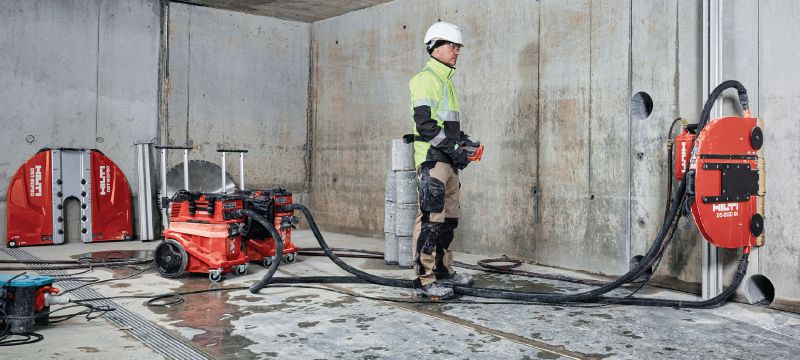 DST 10-CA vægsav Alsidig elektrisk vægsav med Cut Assist-automatisering, trådløs fjernbetjening og intern e-boks til våd- og tørvægskæring Arbejdsopgaver 1