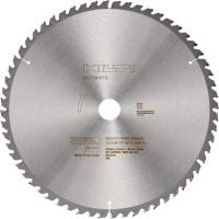 Kapgeringsklinge til træ med fin finish Ultimativ geringssavsklinge til træ (12 • 305 mm) med hårdmetaltænder, til præcise og rene skæringer i træbjælker med vores SM 60-22 batteri-geringssav