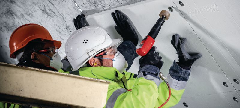 HFB-HCR ekspansionsanker Højtydende ekspansionsanker med høj korrosionsbestandighed til fastgørelse af brandplader på beton Arbejdsopgaver 1