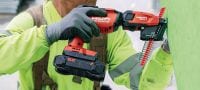 SD 5000-22 batteridrevet gipsskruemaskine til gipsvægge SD 5000-22 gipsskruemaskine med kraftfuldt Nuron batteri til højere moment og flere skruer pr. opladning ved ophængning gipsvægge, træplader og udvendig beklædning Arbejdsopgaver 4