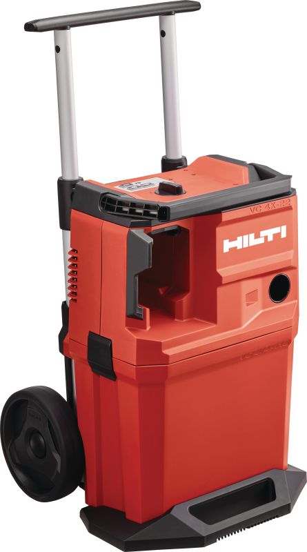 VC 4HX-22 T15 Batteridrevet støvsuger i H-klassen Effektfuld batteridrevet støvsuger med stor beholder til tilslutning med el-værktøj og rengøring på arbejdsstedet (våd og tør), 15 liter tank (Nuron-batteri)