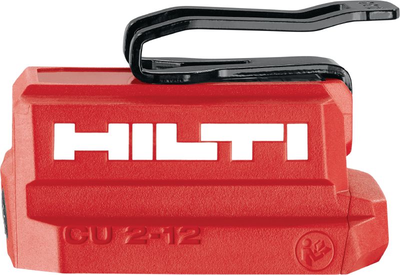 CU 2-12 USB opladningsadapter CU 2-12 USB-opladningsadapter til Hilti 12 V-batterier til opladning af tablets, smartphones og andre enheder med USB-C eller USB-A-porte