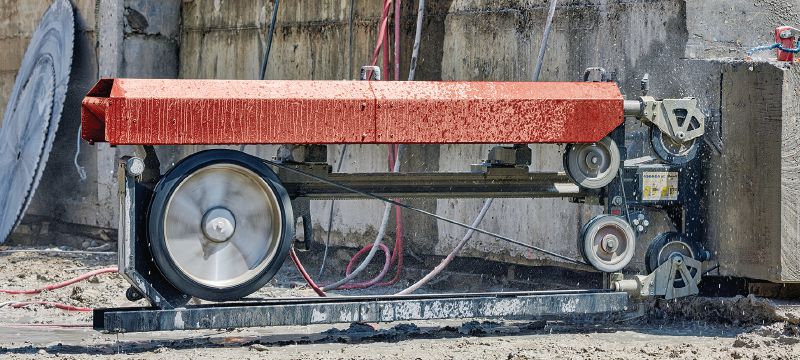 DSW 2005-TS konverteringssæt til diamantwiresav Wiresavssæt til konvertering af DST 20-CA-vægsaven Arbejdsopgaver 1