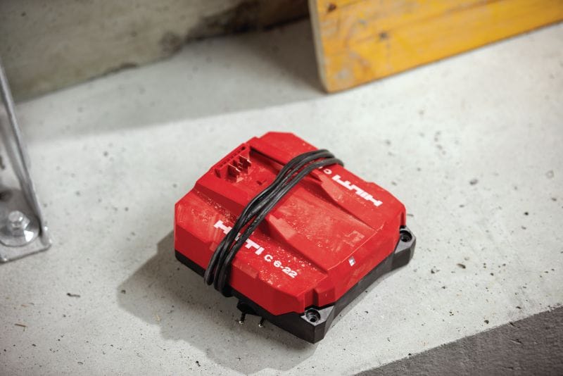 C 6-22 Nuron hurtig oplader C 6-22 Hurtig oplader til alle Hilti Nuron batterier Arbejdsopgaver 1