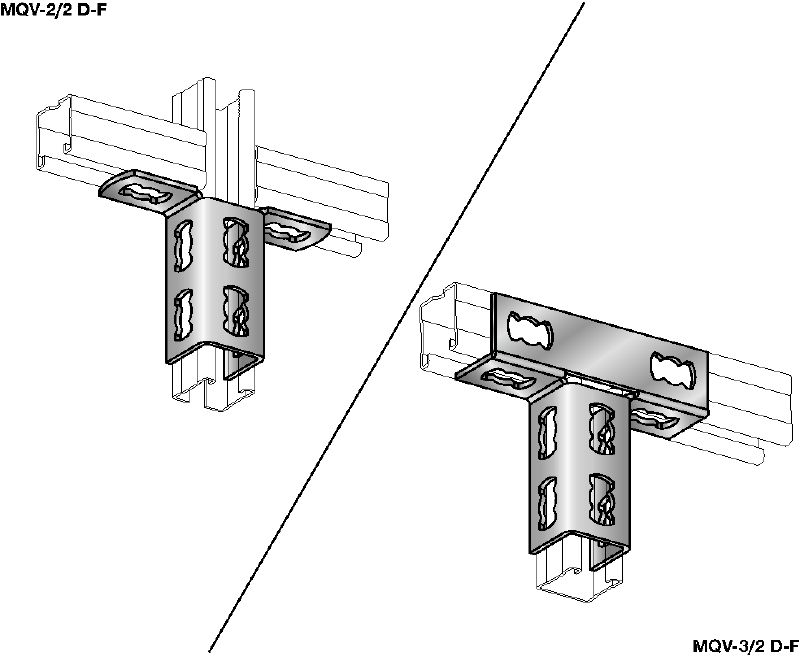 MQV-2D-F montagebolt Varmgalvaniseret (HDG) montagebolt til todimensionelle konstruktioner