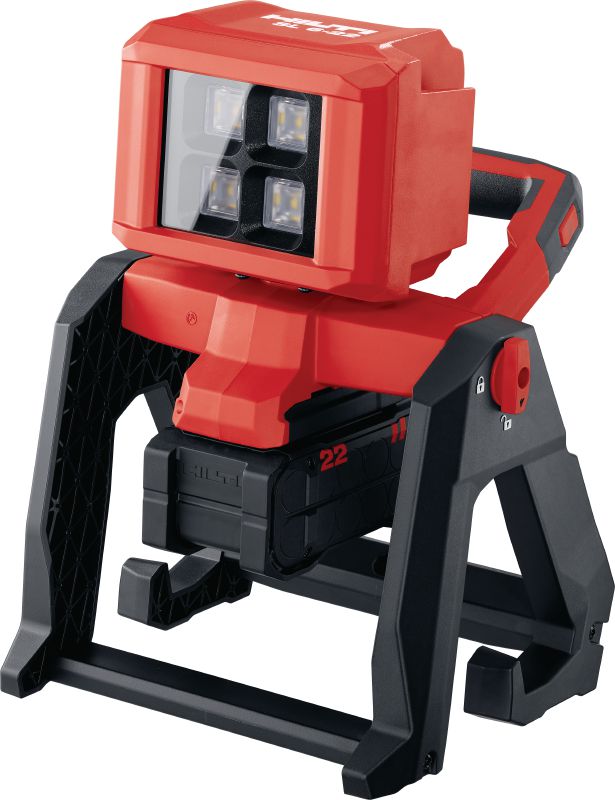 SL 6-22 Arbejdslampe Batteridrevet LED SL 6-22 arbejdslampe med batterikapacitet til hele dagen, rotationshoved og flere belysningsmuligheder (Nuron-batteriplatform)