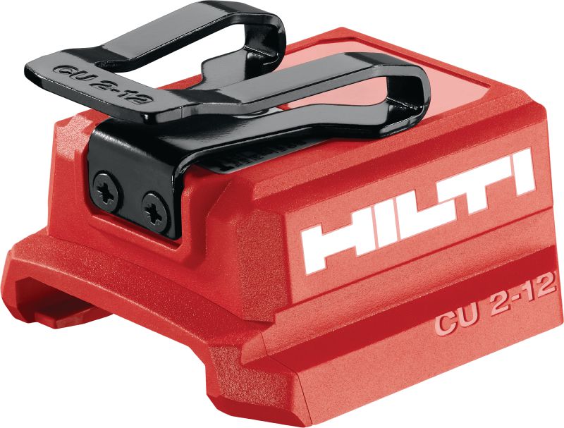 CU 2-12 USB opladningsadapter CU 2-12 USB-opladningsadapter til Hilti 12 V-batterier til opladning af tablets, smartphones og andre enheder med USB-C eller USB-A-porte