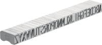 X-MC S 8/12 Stempler til mærkning af stål Brede bogstav- og taltegn med skarp spids til stempling af identifikationsmærker på metal