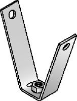 MF-TSH Elforzinket trapezhænger til fastgørelse af gevindstænger på trapezformede metalplader
