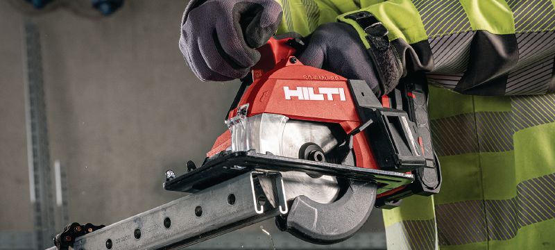 SC 6ML-22 Batteridrevet rundsav til metal Batteridrevet sav til koldskæring i sav og ekstrahurtige, præcise snit op til 60 mm │2-3/8 dybde (Nuron-batteriplatform) Arbejdsopgaver 1
