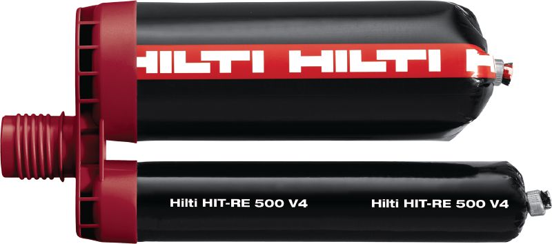 HIT-RE 500 V4-epoxyanker Ultimate Performance epoxy-klæbemørtel med godkendelser til armeringsforbindelser og sikkerhedsforankring