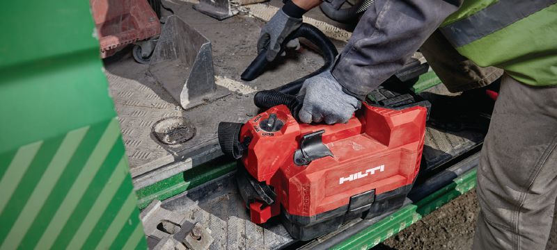 VC 2D-22 batteri-konstruktionsstøvsuger Kompakt og batteridrevet konstruktionsstøvsuger til tørre oprydningsopgaver på byggepladsen, 3,5 l tank (Nuron-batteri) Arbejdsopgaver 1