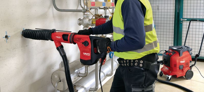 TE DRS-Y støvsugermodul Støvsugermodul til betonboring og mejsling med Hilti SDS Max (TE-Y) borehamre Arbejdsopgaver 1