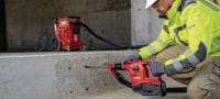 TE 30-22 batteridrevet borehammer TE 30-22 effektfuld batteridrevet SDS Plus (TE-C) borehammer med aktiv vibrationsreduktion og aktiv momentstyring til robust boring og mejsling i beton (Nuron-batteriplatform) Arbejdsopgaver 1