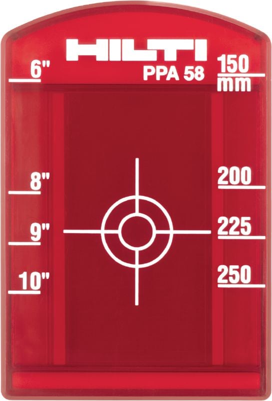 Målplade PPA 58 (CM/IN) 