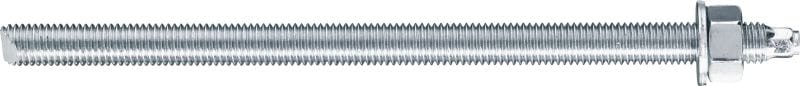 HAS-U 8,8 gevindstang Højtydende gevindstang til folie-/hybrid-/epoxyforankring i beton og murværk (8,8 kulstofstål)