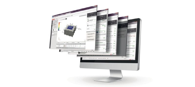 PROFIS Engineering Suite-software til strukturdesign Strukturel Engineering-software til ankerdesign med koder og godkendelser. CBFEM-beregninger (Component Based Finite Element Method) og forskellige fastgørelsesmetoder