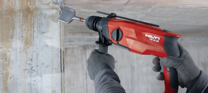 TE 3-M borehammer Kraftig SDS Plus (TE-C) borehammer til flere typer arbejde med pistolgreb, tre tilstande og mejslingsfunktion Arbejdsopgaver 1