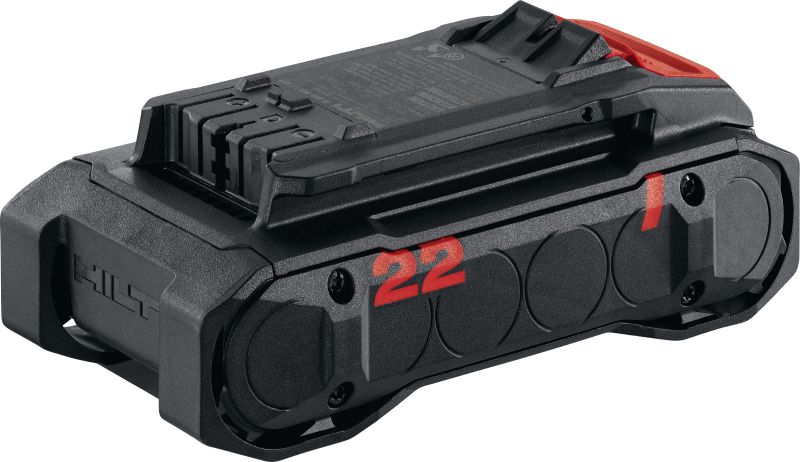 B 22-85 Nuron-batteri B 22-85 alsidigt 22 V Li-ion batteri med optimal balance i vægt, effekt og driftstid til brug med Nuron elværktøj