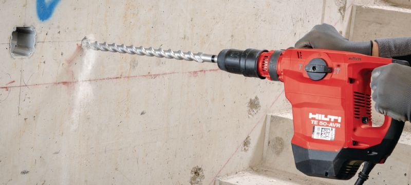 TE-Y (SDS maks.) metrisk hammerbor Premium SDS Max (TE-Y) hammerbor til hurtig boring i beton og murværk (metrisk) Arbejdsopgaver 1