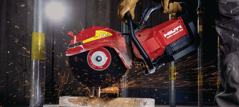 DSH 600-22 Batteridrevet kapsav DSH 600-22 robust batteridrevet og ledningsfri kapsav til beton, metal og murværk (Nuron-batteriplatform) Arbejdsopgaver 1