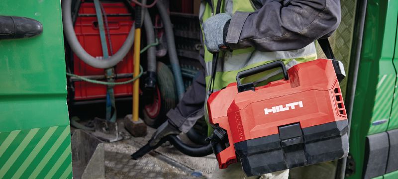 VC 2D-22 batteri-konstruktionsstøvsuger Kompakt og batteridrevet konstruktionsstøvsuger til tørre oprydningsopgaver på byggepladsen, 3,5 l tank (Nuron-batteri) Arbejdsopgaver 1