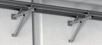MIC-CU-MAH Varmgalvaniseret forbinder (HDG) til fastgørelse bjælker direkte på beton ved vinkler mellem 0 og 180 grader Arbejdsopgaver 1