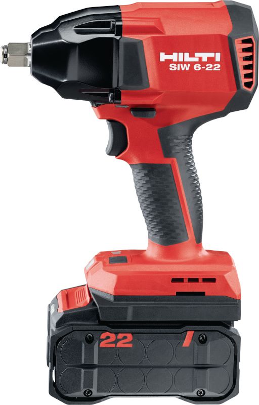 SIW 6-22 ½” Batteridrevet slagnøgle Effektklasse batteridrevet slagnøgle 1/2 friktionsringsambolt til et stort udvalg af betonankre og stål- eller træbolte (Nuron-batteriplatform)