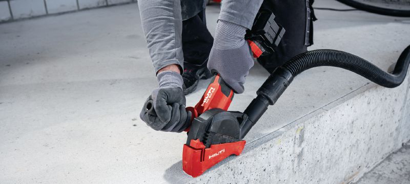 AG 6D-22 Batteridrevet vinkelsliber (125 mm) AG 6D-22 vinkelsliber med kulfri motor, SensTech-kontrol og højtudviklet sikkerhedsfunktioner til skiver op til 125 mm (Nuron-batteriplatform) Arbejdsopgaver 1