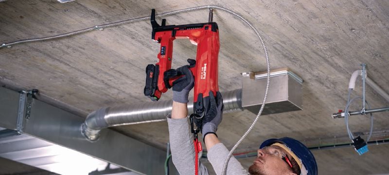 BX 3-ME-22 Batteridrevet boltpistol BX 3 boltpistol til montering af kabler, trækrør og gevindbolte i beton, stål og murværk (maks. sømlængde 24 mm | 15/16) Arbejdsopgaver 1