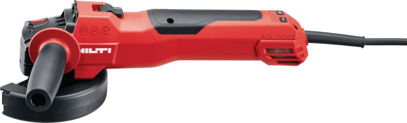 AG 125-20SE Vinkelsliber 2000 W vinkelsliber med variabel hastighed og glideknap, til skæring og slibning i metal, beton og murværk med skiver op til 125 mm