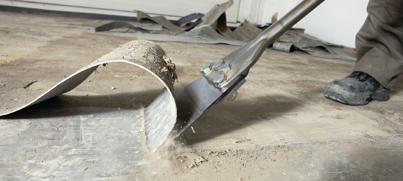 TE-Y FS Gulvskrabere Ekstraskarpe SDS Maks. (TE-Y) gulvskrabermejsler til fjernelse af gulve og belægninger vha. nedbrydningsværktøj Arbejdsopgaver 1
